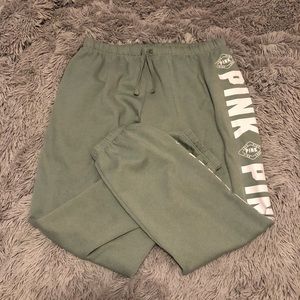 PINK Sage green Sweatpants